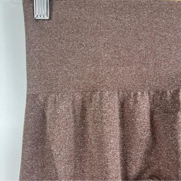 NVGTN New Heathered Brown Contour Leggings Small Seamless Ankle Athletic Workout - Picture 7 of 15